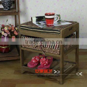 Hot sale antique living room furniture stylish footstool