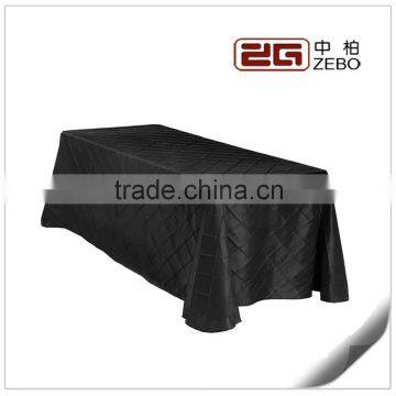 The Newest Design Polyester Pleated Tartan Style Restaurant Used Cheap Table Linen