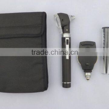 Portable Diagnostic Ophthalmoscope Otoscope Set with Black Pouch