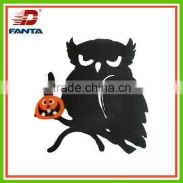 Spooky metal Halloween owl deocration