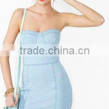 Ladies fashion denim dress
