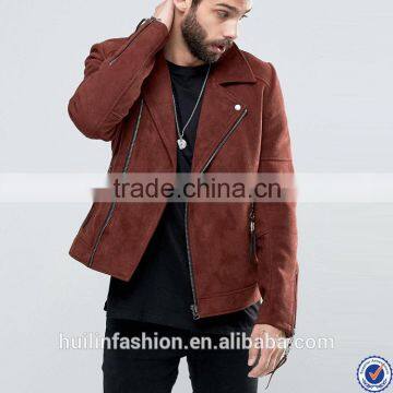 direct from manufacturer clothing asymmetric zip faux suede mens jackets