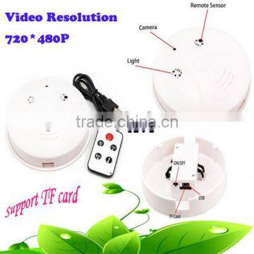 480p 30fps Household fire detector Round smoke alarm detector