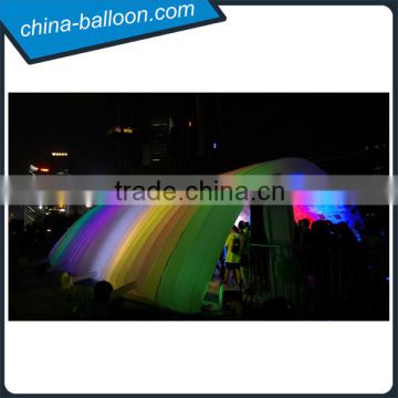 Color changing led inflatable tunnel tent inflatable canvas tent