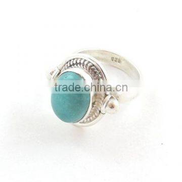 925 sterling silver rings turquoise jewelry semi precious stone Handmade jewelry