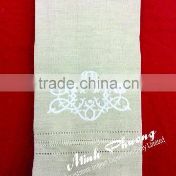 Tip towel high quality 100% linen with embroidery- no 2