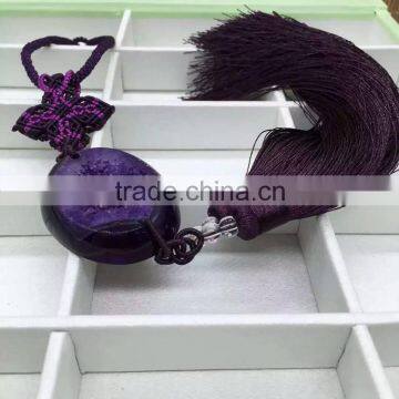 Natural amethyst cluster geodes automotive pendants car hanging pendants for sale