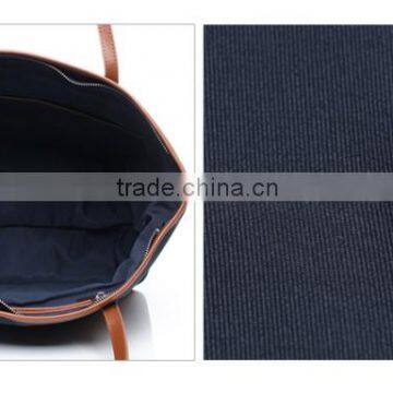 Hot Selling 2016 Nylon Leather Shopping Bag Simple Design Lady Tote photo-3