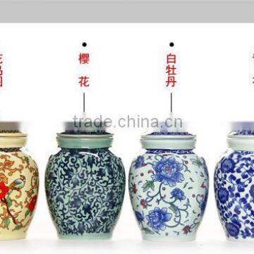 tea canisters wholesale grey color glazed bulk ceramic tea canisters