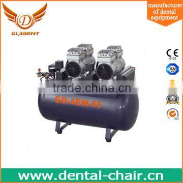 Foshan Gladent 550W silent oil free piston air compressor 65L (GD-4EW-65)