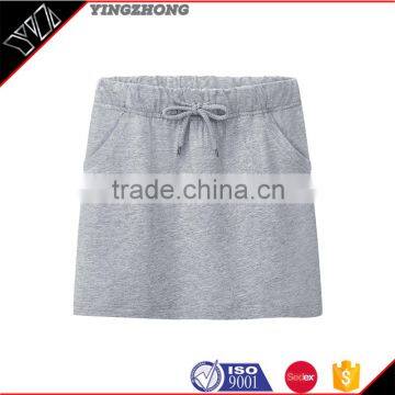 2016 High quality ladies fashion short beautiful solid color skirts for women