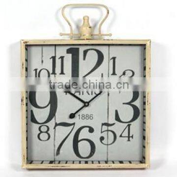 wrought iron wall clock