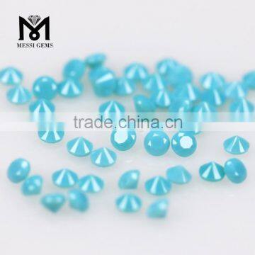 Wholesale 1.25MM Small Size Round Machine Cut Crystal Nano Gemstone