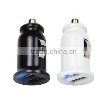 Universal Mini Dual USB car charger with 5V 3.1A for smart phone, tablet PC, ipad air