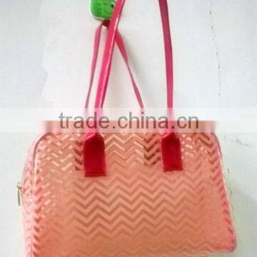 chevron transparent pvc beach bags