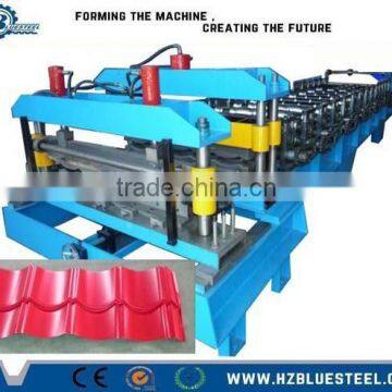 High Speed Corrugated Step Roofing Tile Sheet Making Machine, Glazed Step Tile Roll Forming Machine For Sale