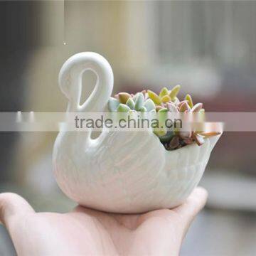 swan bonsai pot mini swan flower pot