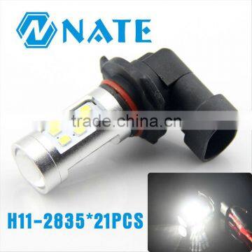 Super Bright led Fog Lamp with Collector Lens Aluminum Housing LED Auto Lamp H11-2835*21PCS