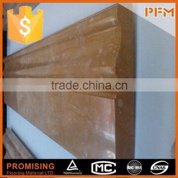 Castle interior decoration natural beige marble corner moulding