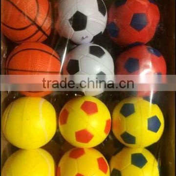 cheap custom logo pu foam round stress ball