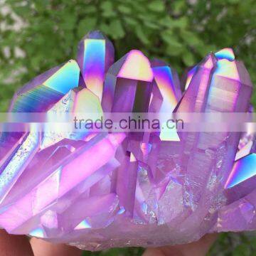 Wholesale nature purple crystal quartz cluster for home decoration