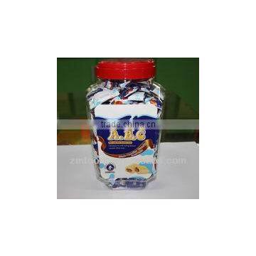ABC Milk Candy with Chocolate Center in box/jar