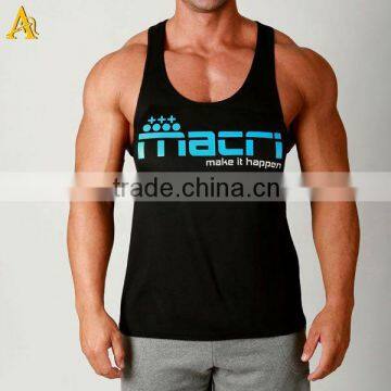 100% cotton Y back mens stringer tank top