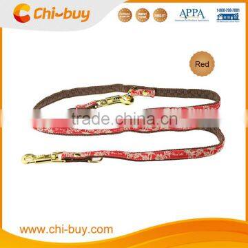 120cm Nylon Webbing Dog Leash for 22lb Dog Red Base