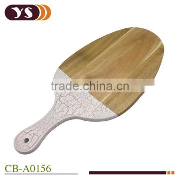 painted handle acacia wood chopping board