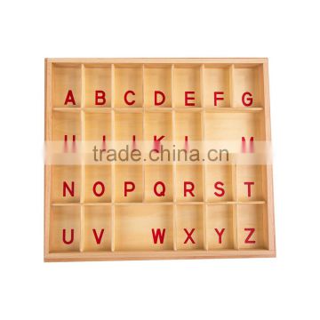 Educational toys for montessori capital moveable alphabet box