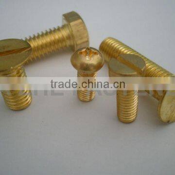brass screws bolt with slotted