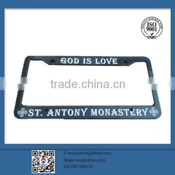 Top quality new design stealth license plate frame