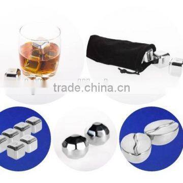 Stainless Steel Ice Cube Whisky Stone Chilling Stone With Logo for Gift Set photo-2