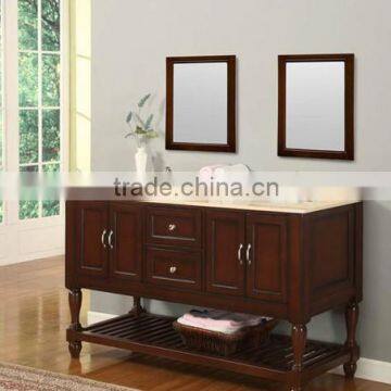 60" Double Sink Espresso Finish Traditional Bathroom Vanity/Bathroom Furniture/Bathroom Cabinet LN-T1175