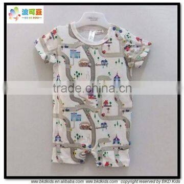 Highway printed infant short clothes infant romper