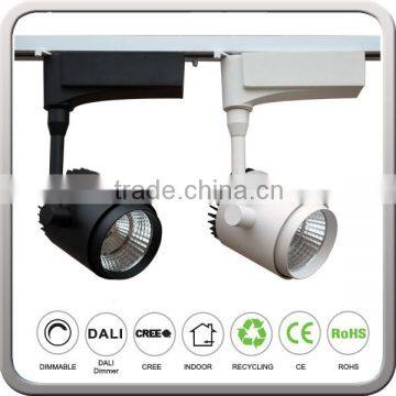 White Black Color Gallery 30W COB LED Track Rail Light Spotlight photo-4