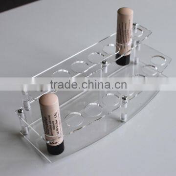 Acrylic clear makeup organizer for lipstick,Professional Clear acrylic makeup lipstick