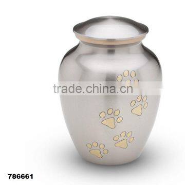 Paw Design Solid Brass Pet Urn