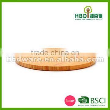 Round food serving tray