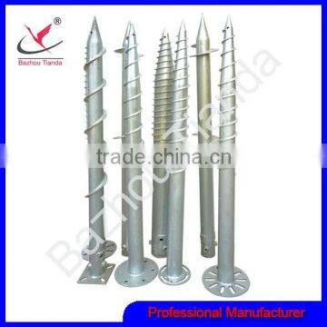 hot-dipped galvanized ground screw anchor for solar panel mounting system