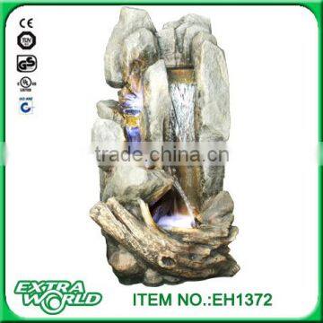 polyresin outdoor water fountain with led light