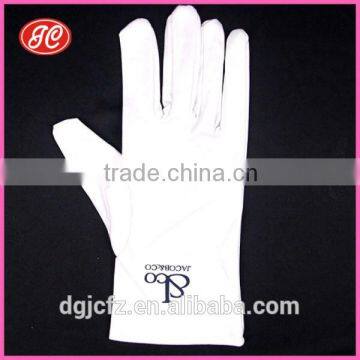 Personalized portable white microfiber dusting glove for watch