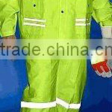 EN471/343 yellow hi vis reflective rainsuits reflective safety rainwear