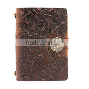 Boshiho Antique Brown Leather Notebook Journal Diary (Handmade)