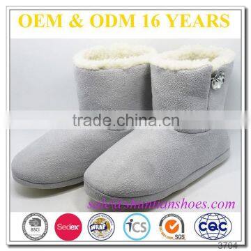 warm suede slipper boots for girls