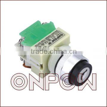 ONPOW 22mm 3 position key lock switch (Y090-11Y,VDE,CE,CCC,PSE,ROHS)