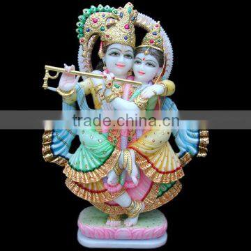 marble jugal radha krishna murti