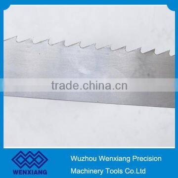 Bi-metal band saw blade for cutting metal used