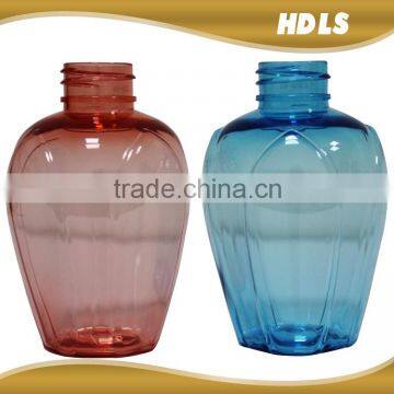 cheap wholesale round clear 200ml empty cosmetic pet bottle with screw cap