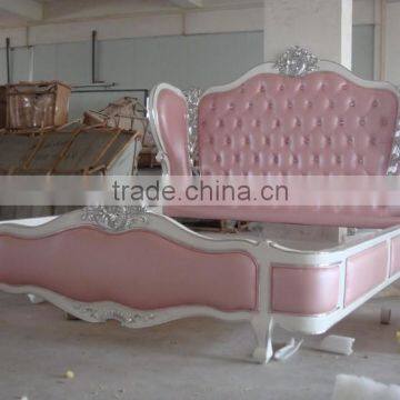 Alibaba luxurious queen size princess bed for modern bedroom